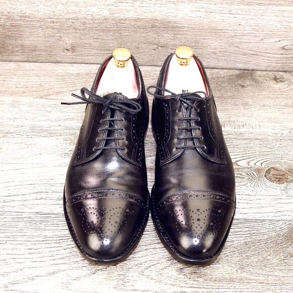 Allen Edmonds SANFORD Cap Toe Blucher 7 C Black * add $15 new Trees main image 10